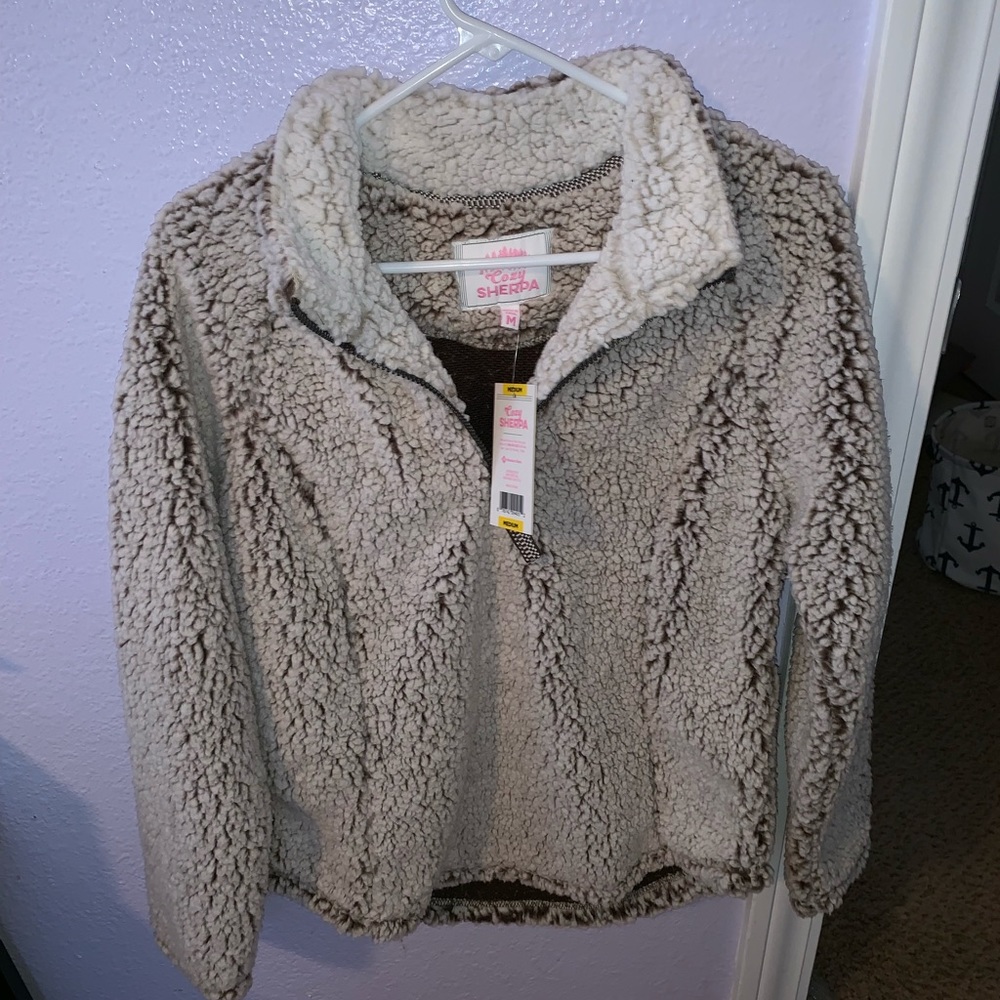 NWT Sherpa half zip